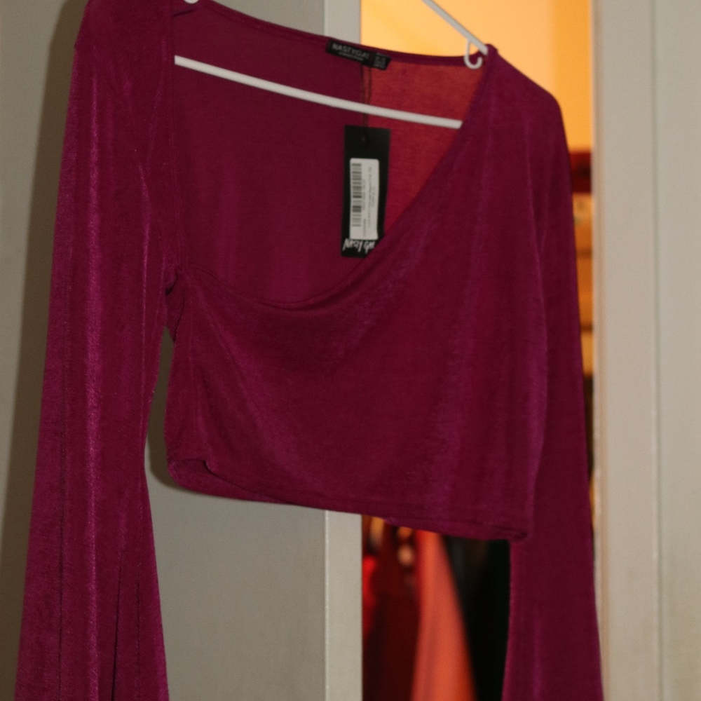 fuchsia Crop top